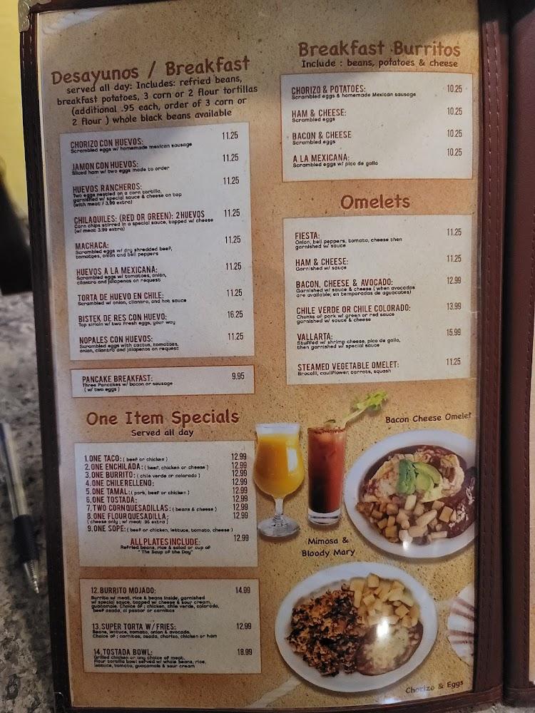 Vallarta Restaurant Menu image 3