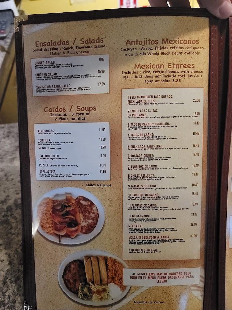 Vallarta Restaurant Menu image 4